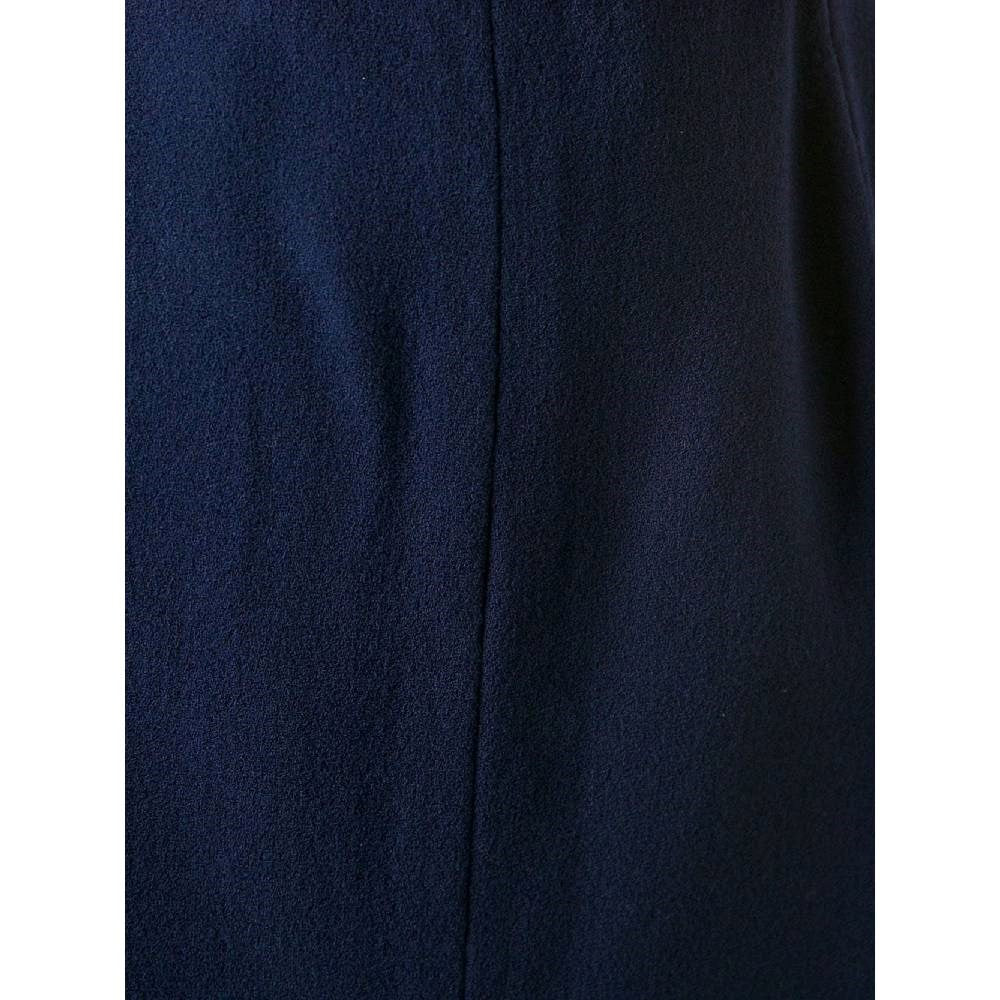 Krizia Blue Wool Midi Skirt - '70s