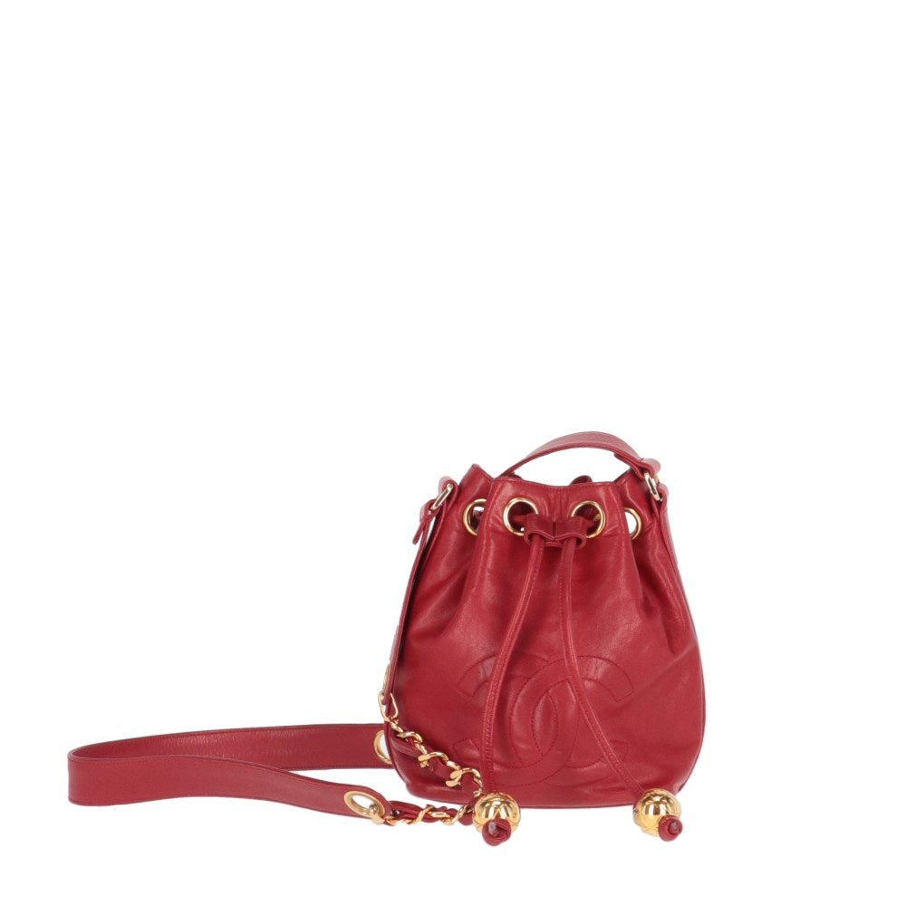 Chanel Red Bucket Bag - '90s