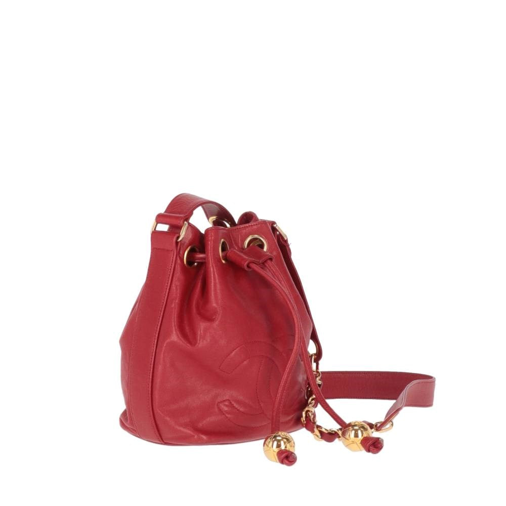 Chanel Red Bucket Bag - '90s