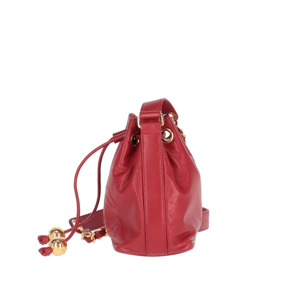 Chanel Red Bucket Bag - '90s