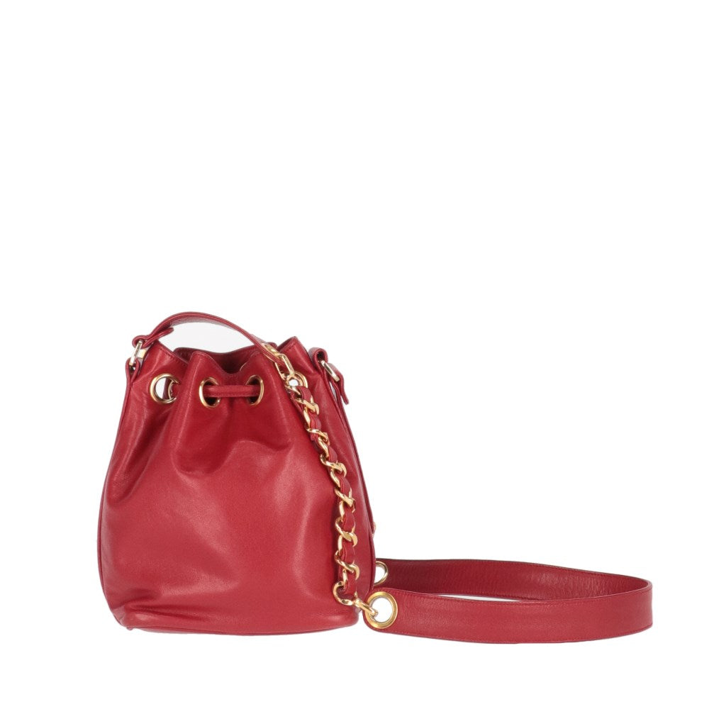 Chanel Red Bucket Bag - '90s