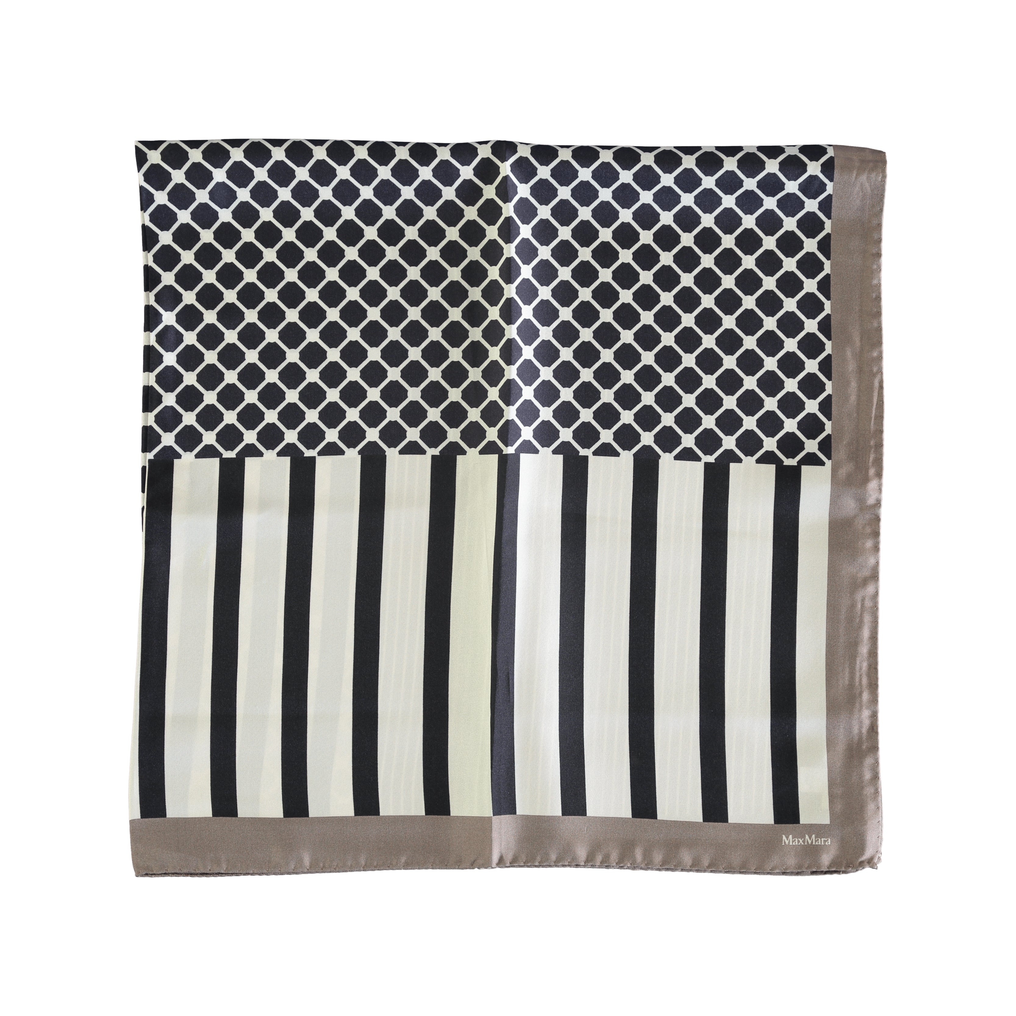 Max Mara Silk Multipattern Scarf - '10s