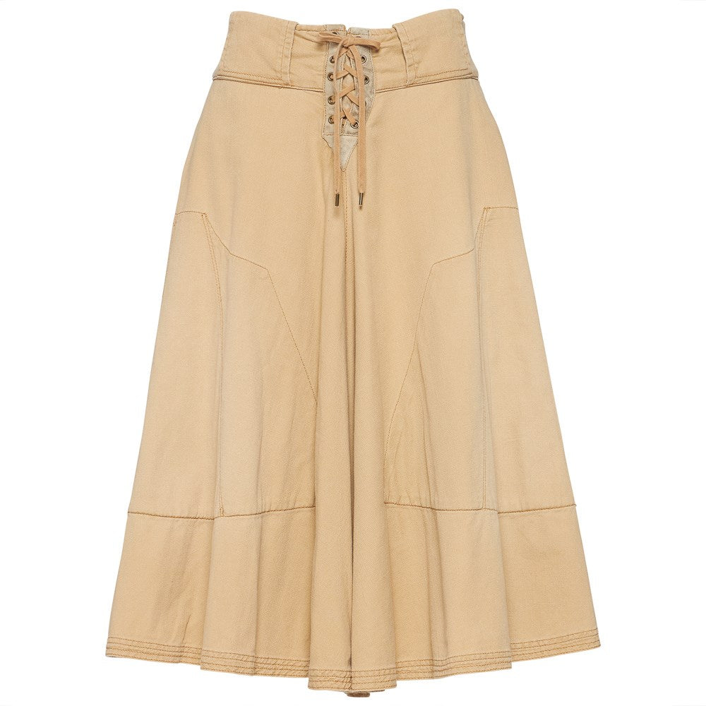 Ralph Lauren Beige Cotton Skirt - '90s