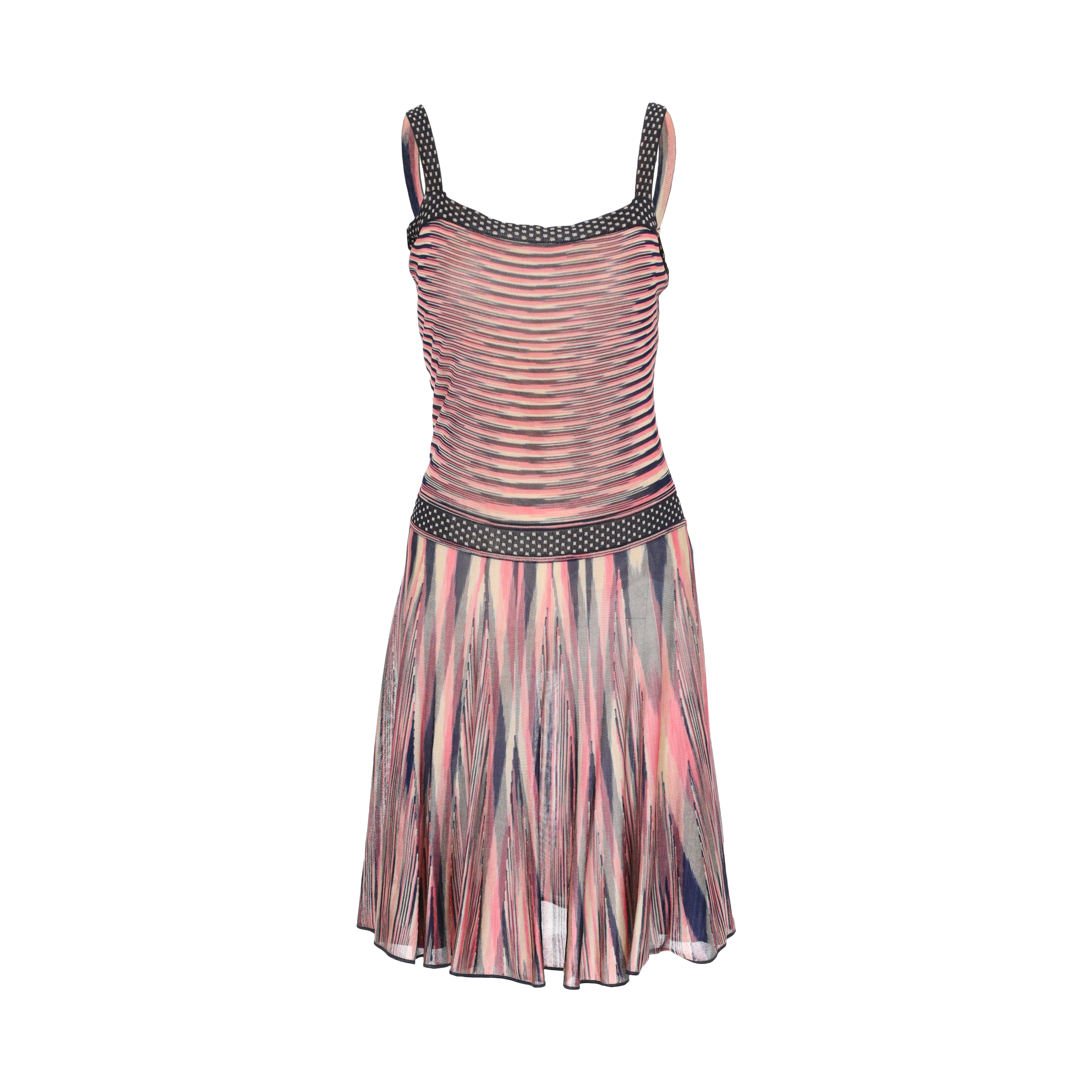 Missoni Sleeveless Pattern Knit Dress - '10s