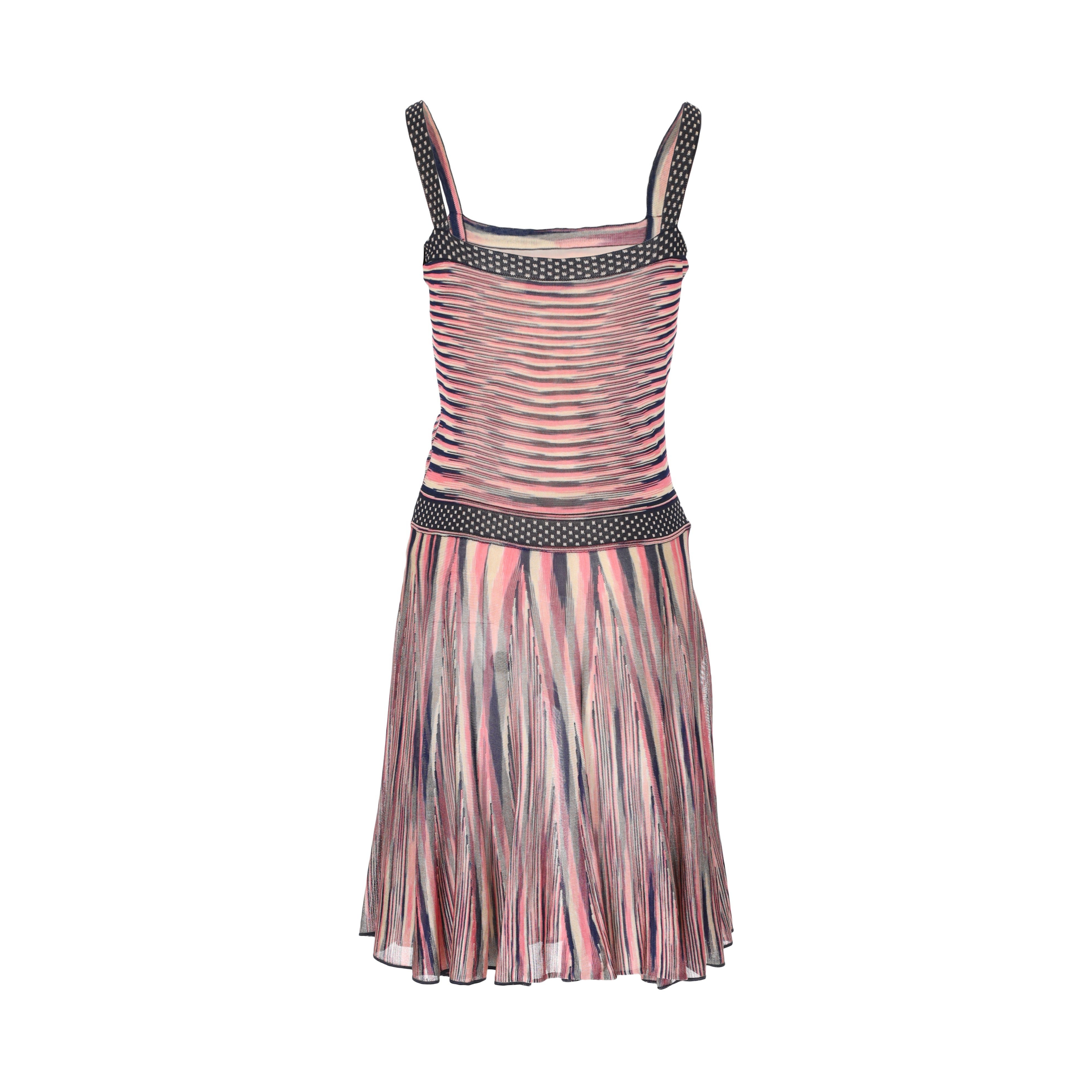 Missoni Sleeveless Pattern Knit Dress - '10s