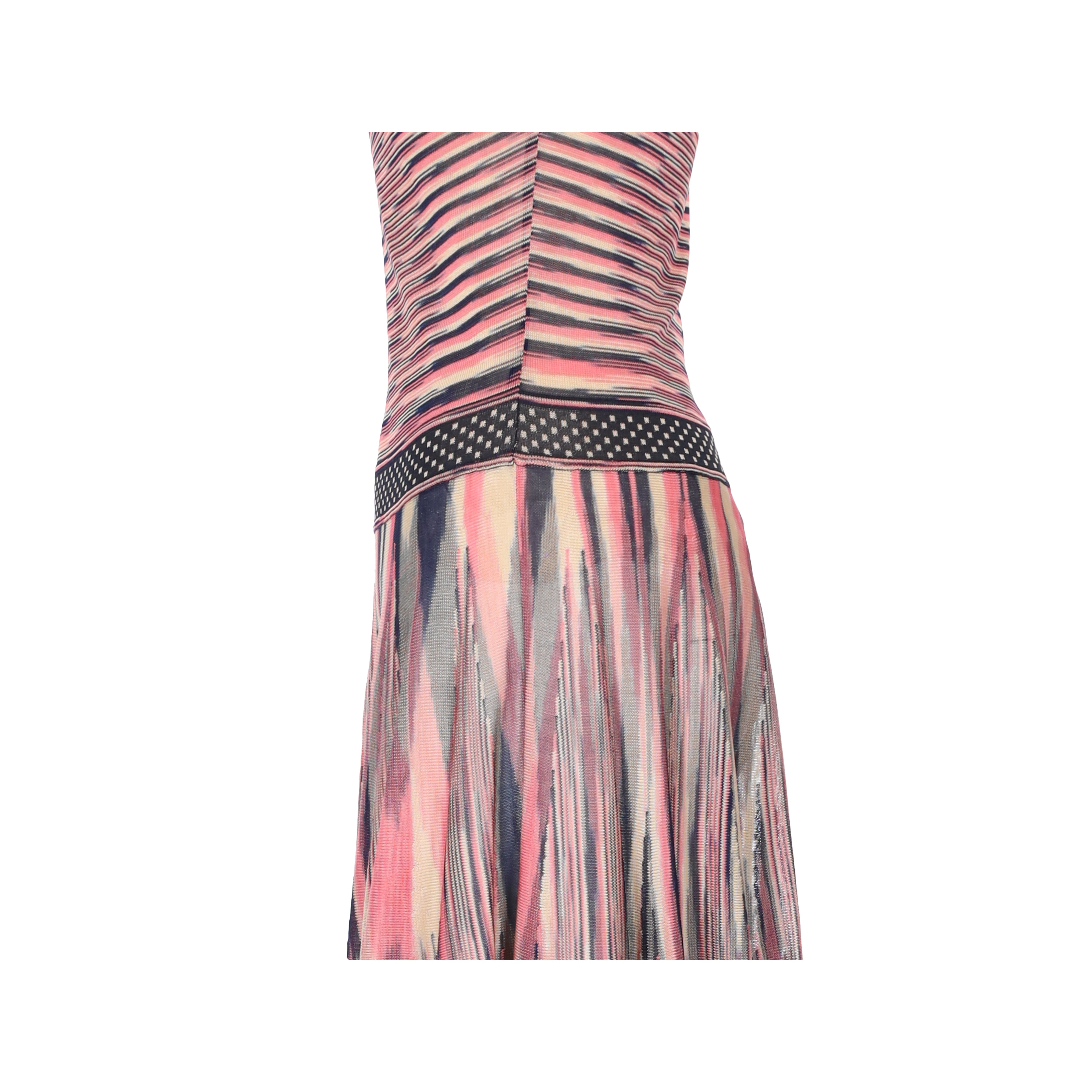 Missoni Sleeveless Pattern Knit Dress - '10s