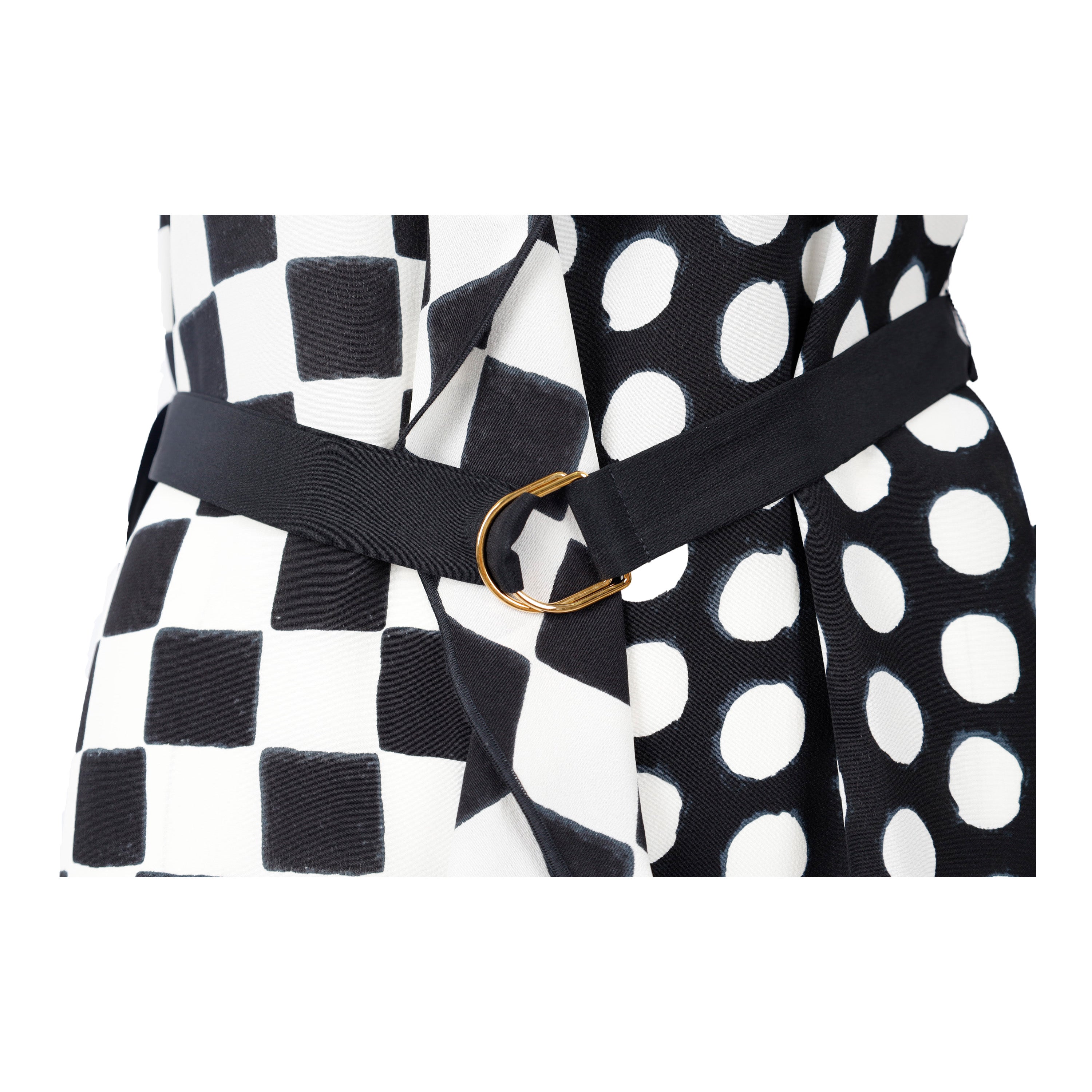 Louis Vuitton Checker and Polka Dots Dress - '10s