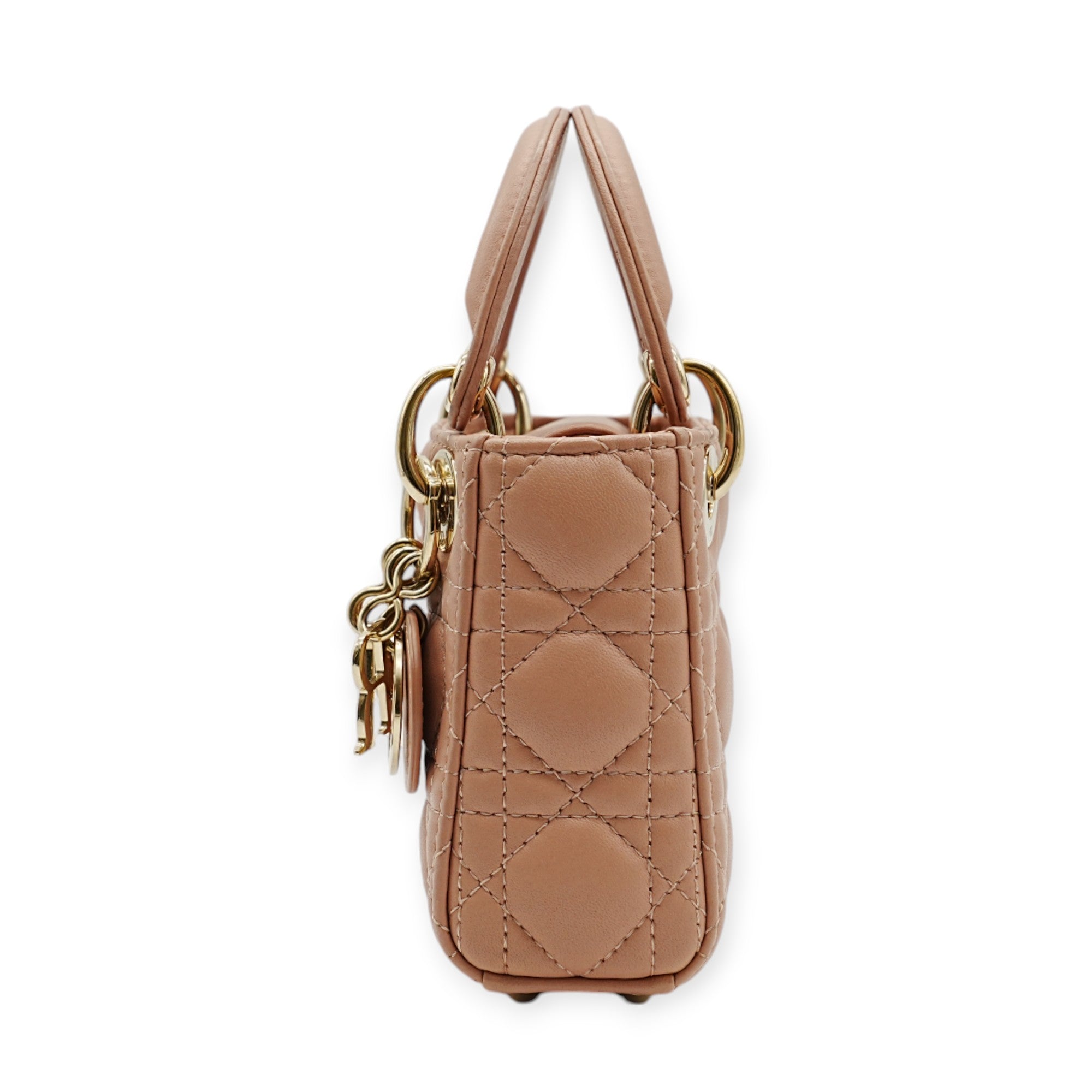 Dior Pink Micro Lady Dior Shoulder Bag - '20s