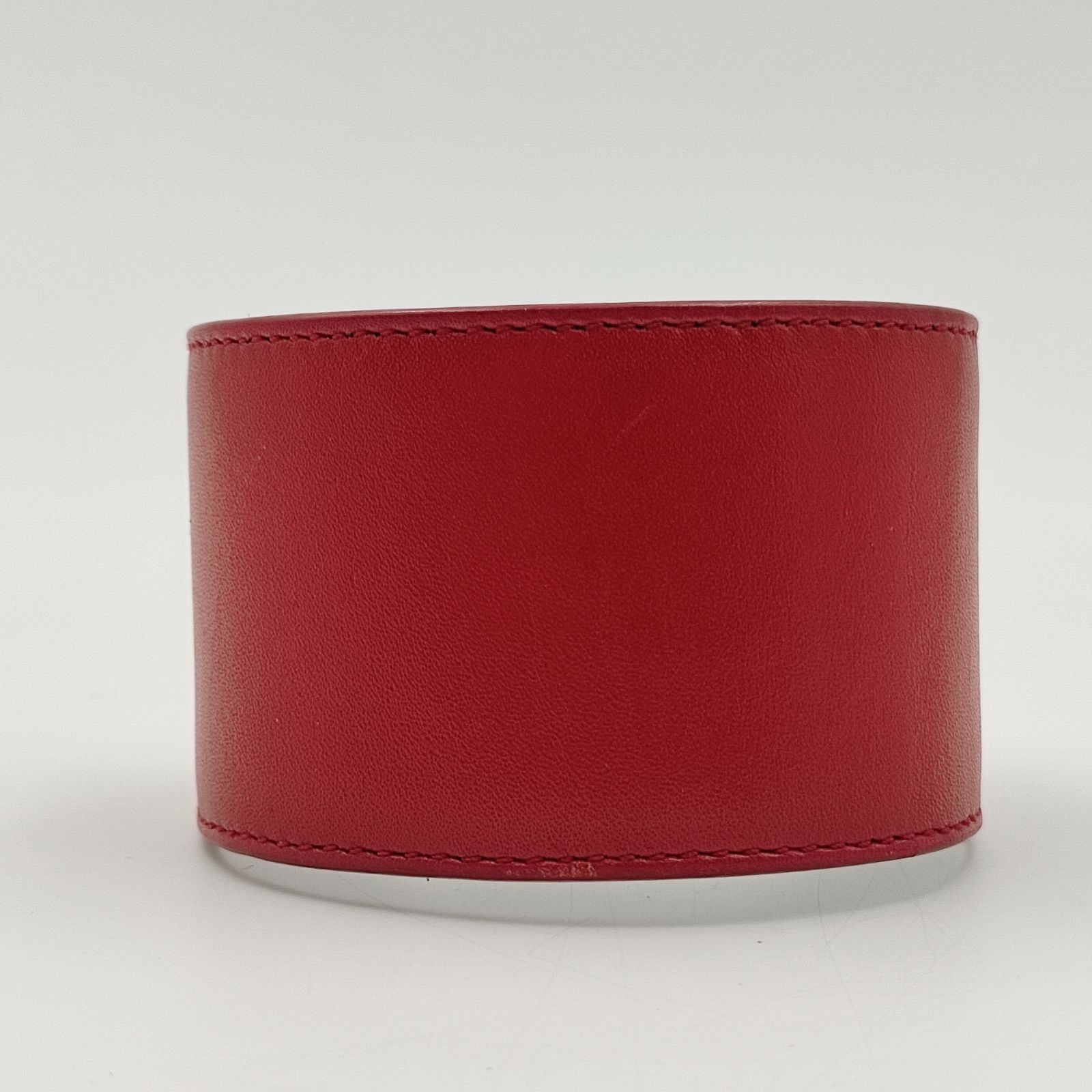 Saint Laurent Saint Laurent red leather bracelet Collier de Chien - '10s