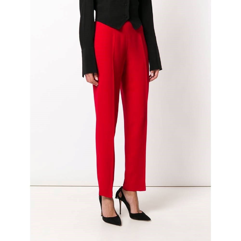 Moschino Red High Waist Trousers - '90s