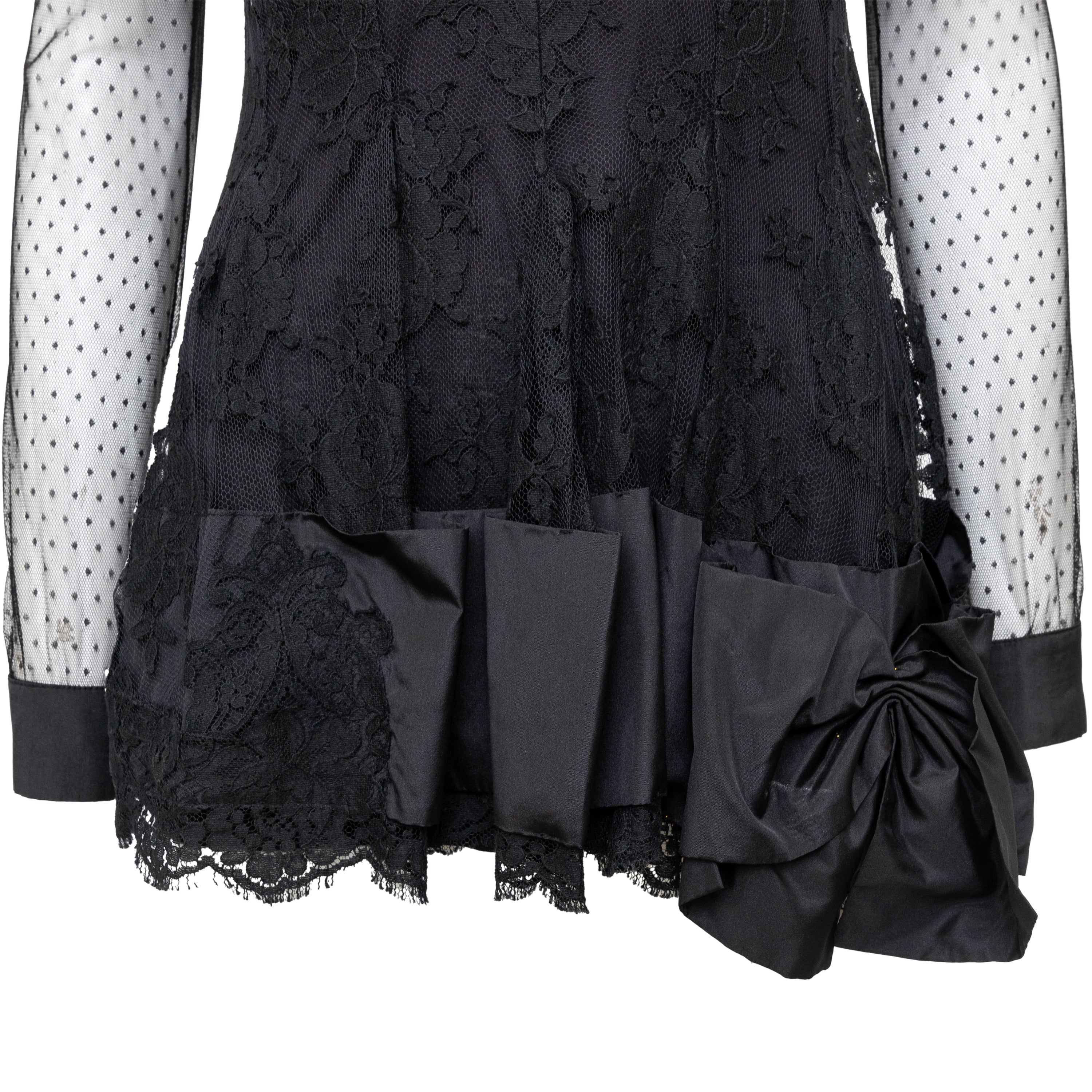 Valentino Lace Embroidered Long Top - '10s