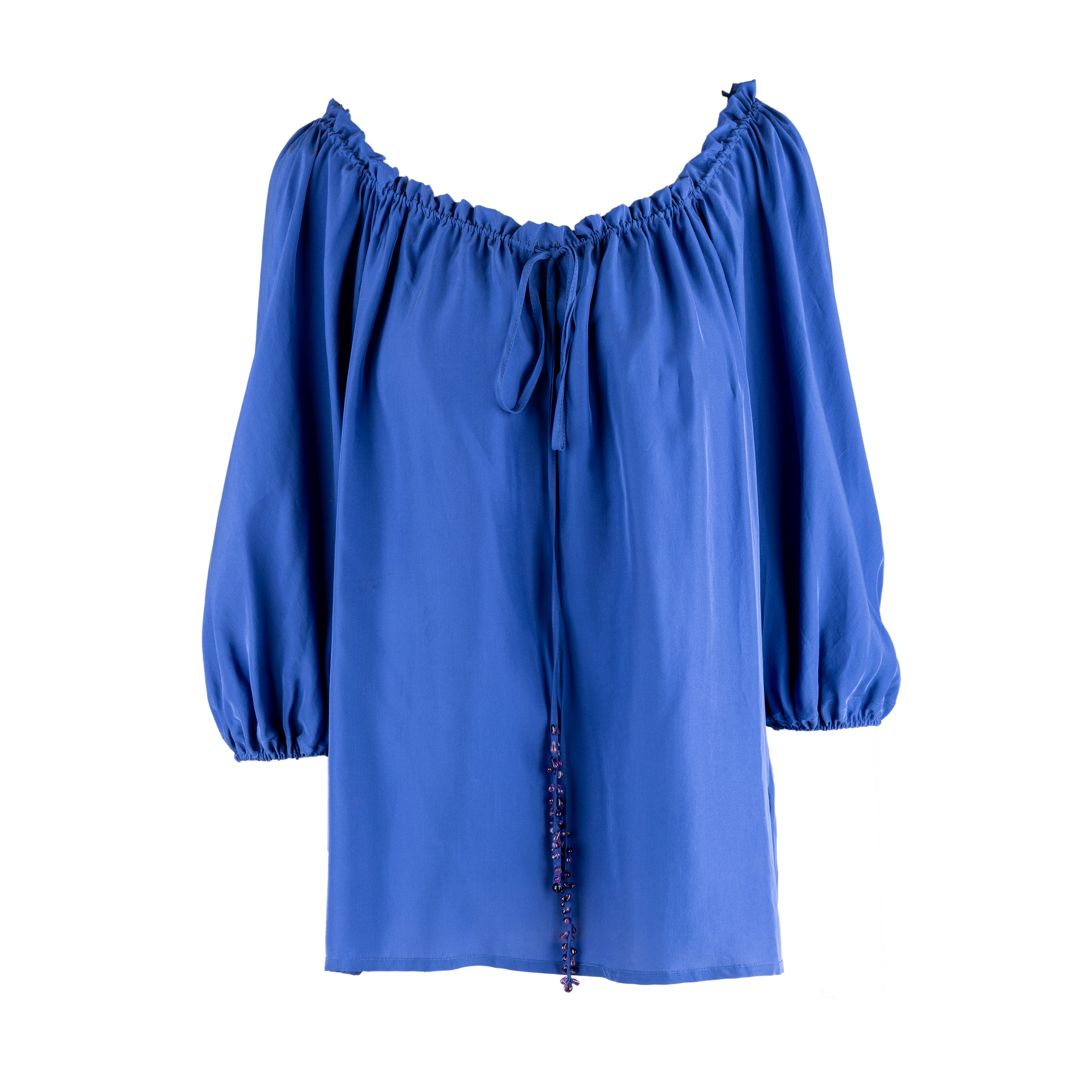 Blumarine Gathered Neck Top - '10s