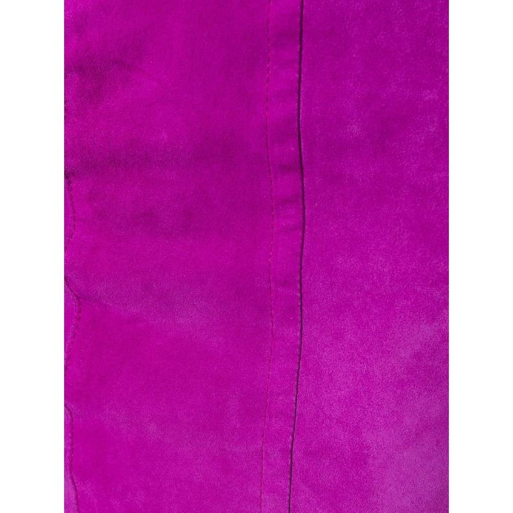 Gianfranco Ferré Fuchsia Suede Skirt - '80s