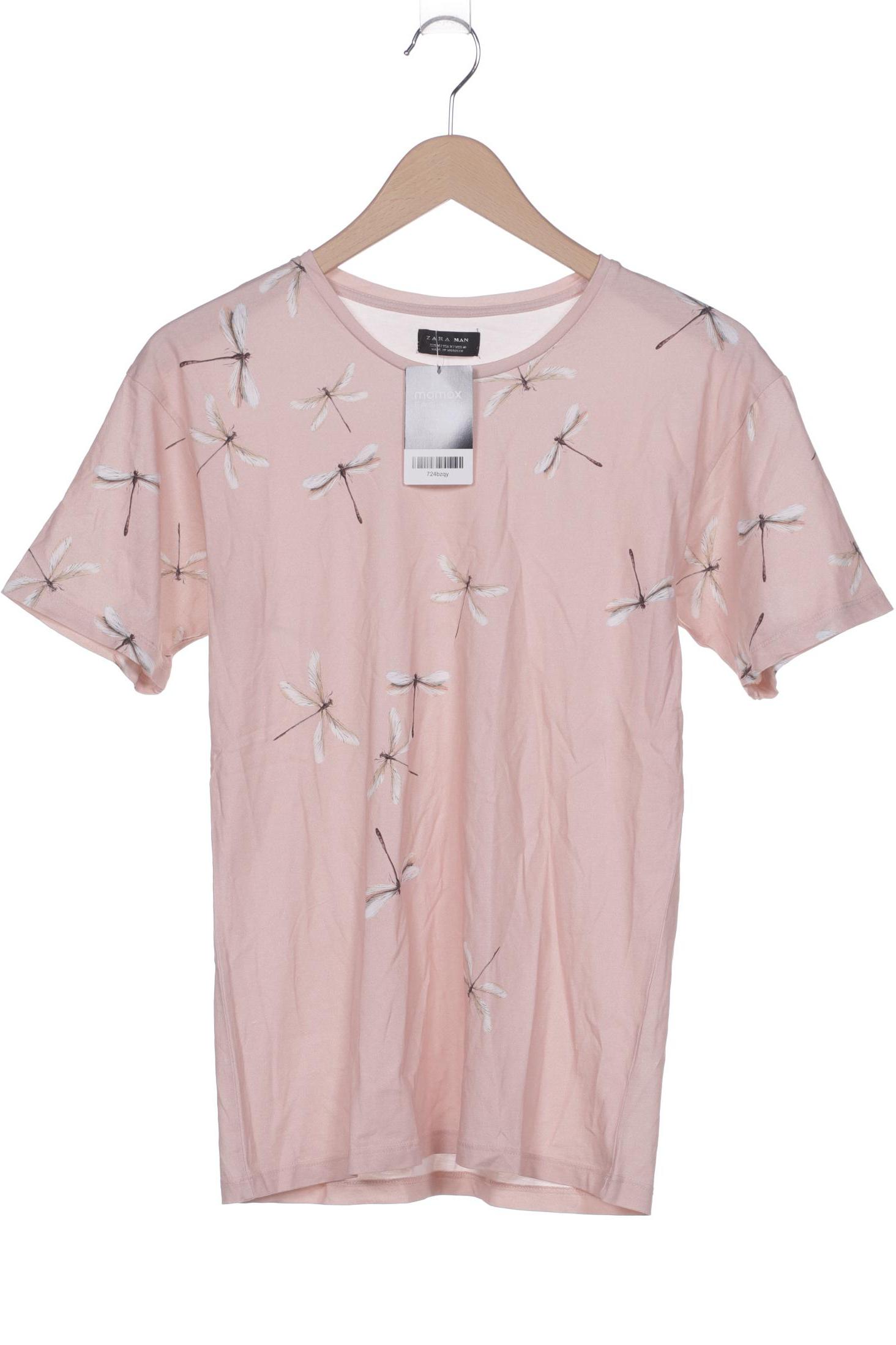 Zara Herren T-Shirt pink Gr 48