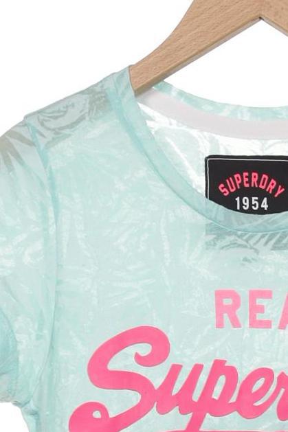 Superdry Damen T-Shirt hellgrün Gr 34