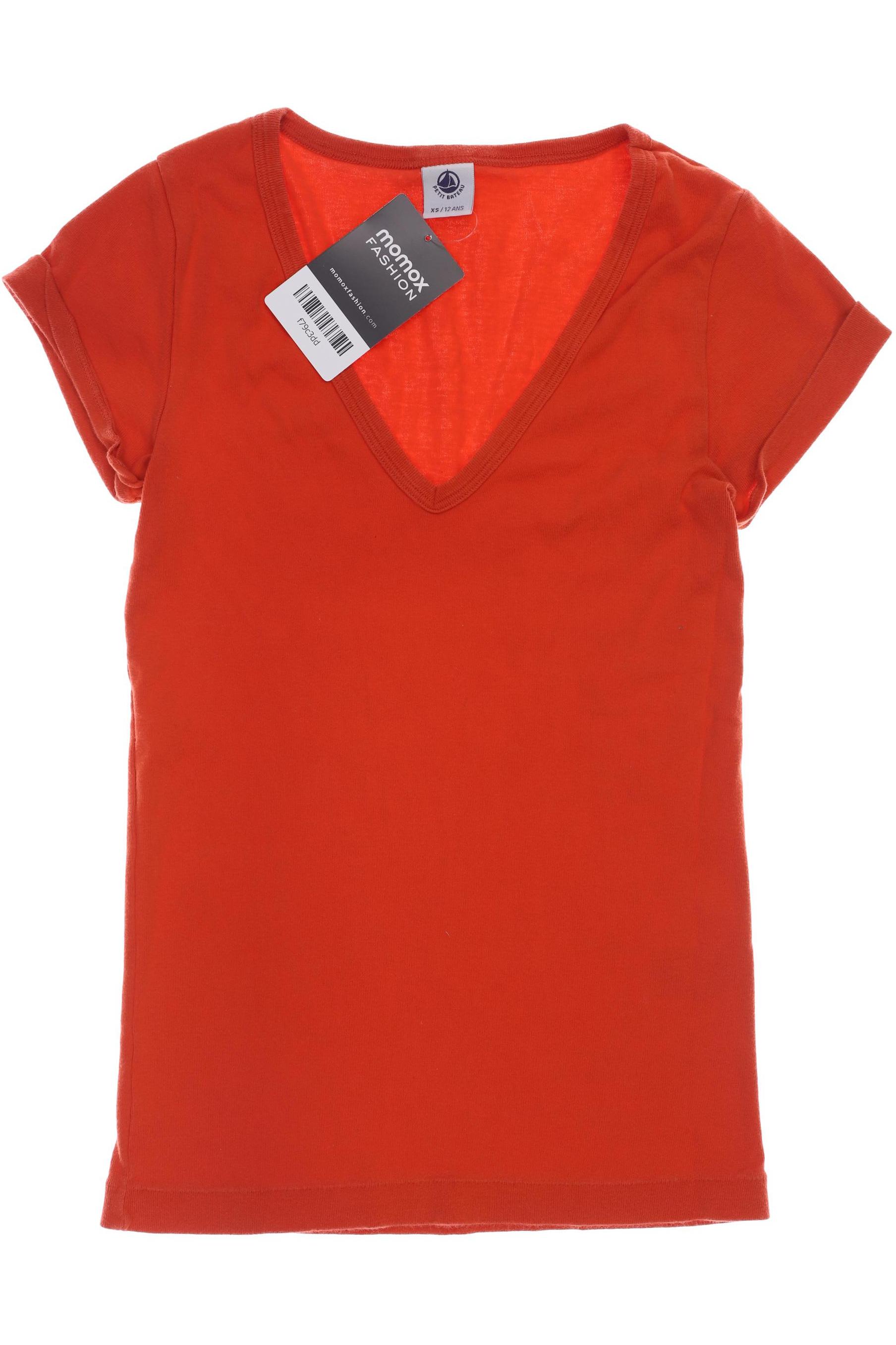 Petit Bateau Damen T-Shirt orange Gr 32