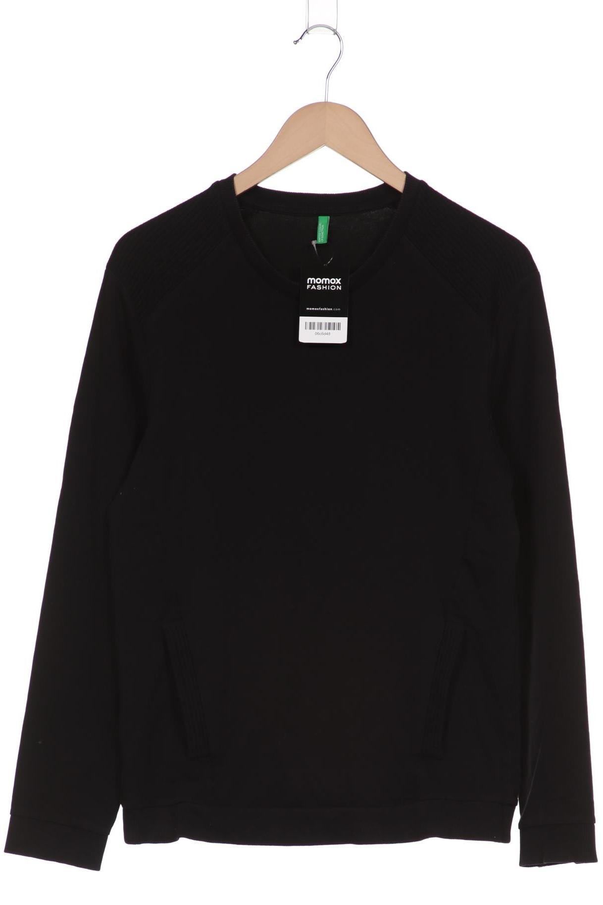 United Colors OF Benetton Herren Sweatshirt schwarz Gr 48