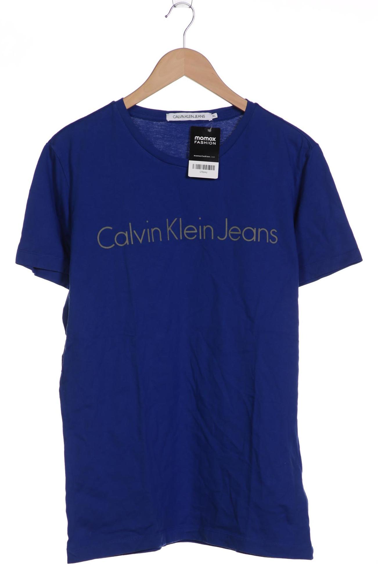 Calvin Klein Jeans Herren T-Shirt blau Gr 54