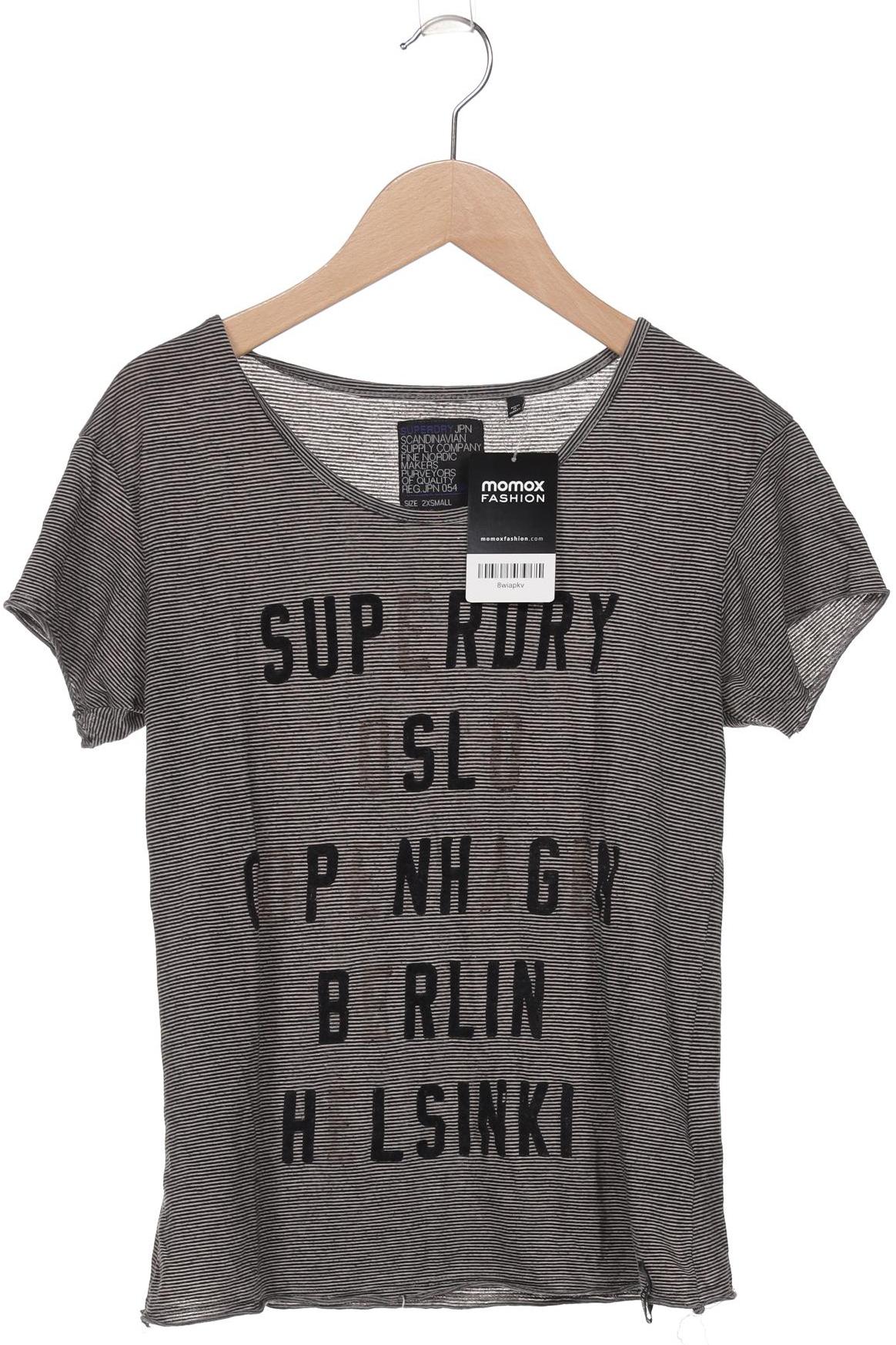 Superdry Damen T-Shirt grau Gr 32