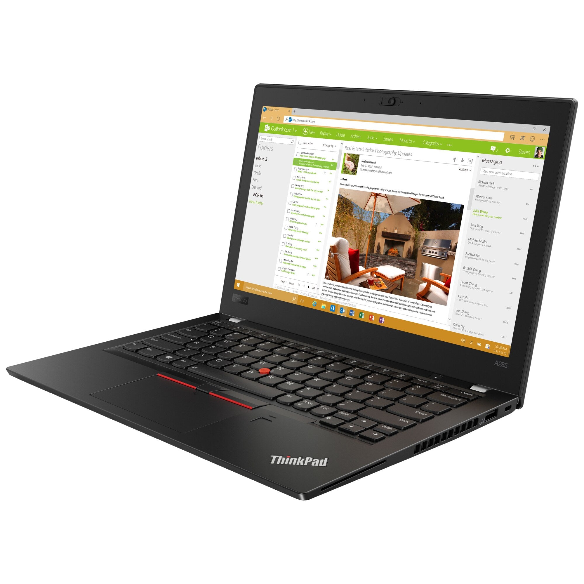 Lenovo ThinkPad A285 | Ryzen 5 | 8GB | 256GB SSD  -  Brugt - Rimelig stand