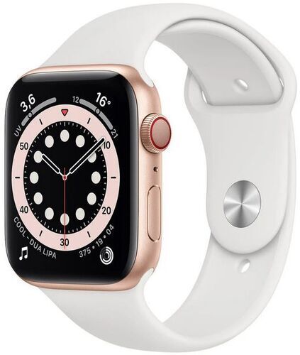 Apple Watch Series 5 (2019) 40 mm Aluminum GPS guld Sportband vit