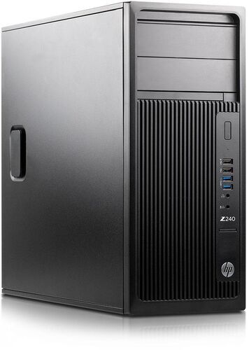 HP Z240 Tower Workstation Intel 6th Gen E3-1245 V5 16 GB 512 GB SSD Quadro M2000 DVD-RW Win 10 Pro