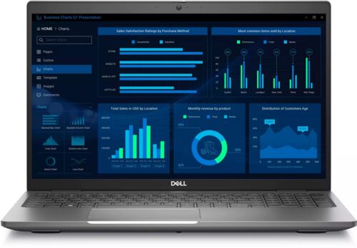 Dell Precision 3581 i7-13800H 16" 16 GB 512 GB SSD RTX A500 FP Bakgrundsbelyst tangentbord Win 11 Pro US