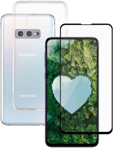 Genomskinligt mobilskal och skärmskydd PanzerGlass Samsung Galaxy S10e