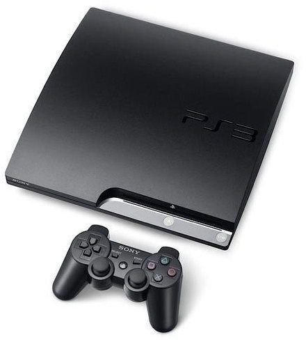 Sony PlayStation 3 Slim 320 GB HDD DualShock Wireless Controller svart