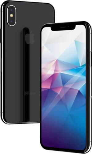 iPhone X 64 GB rymdgrå nytt batteri