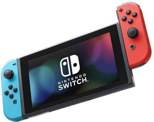 Nintendo Switch 2017 inkl Spel röd/blå 2 Controller Splatoon 2