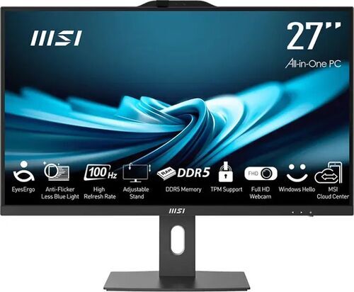 MSI PRO AP272P 14M 27" i7-14700 16 GB 1 TB SSD Webcam Win 10 Home svart FR