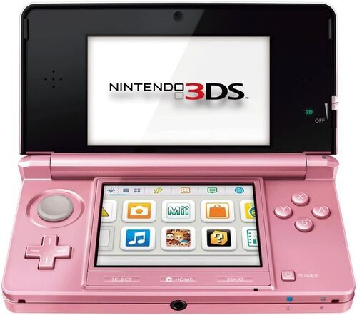 Nintendo 3DS inkl Spel coral pink New Super Mario Bros 2 (DE Version)