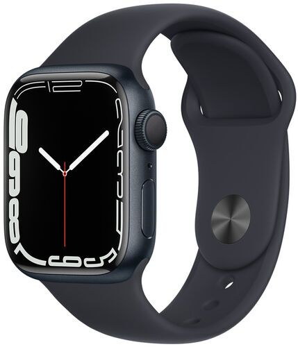 Apple Watch Series 7 Aluminium 41 mm (2021) GPS + Cellular Midnatt Sportband Midnatt