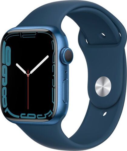 Apple Watch Series 7 Aluminium 41 mm (2021) GPS + Cellular blå Sportband Bläckblå