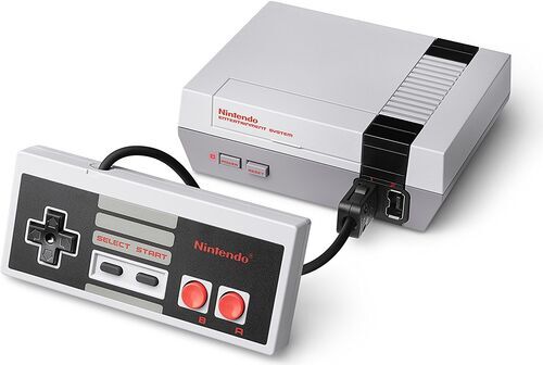 Nintendo NES Classic Mini grå 2 Controller