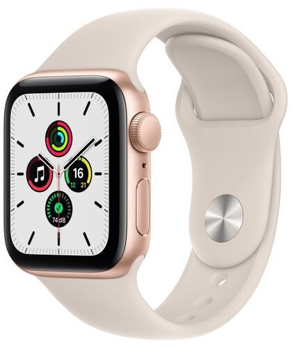 Apple Watch SE Aluminium 40 mm (2020) WiFi guld Sportband Stjärnglans S/M