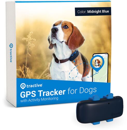 Tractive GPS DOG 4 - GPS till hund med aktivitetsspårning EXCL ABO TRNJADB Midnattsblå