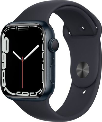 Apple Watch Series 7 Aluminium 45 mm (2021) GPS Midnatt Sportband Midnatt