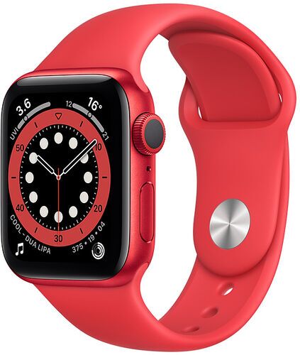 Apple Watch Series 6 Aluminium 40 mm (2020) GPS röd Sportband röd