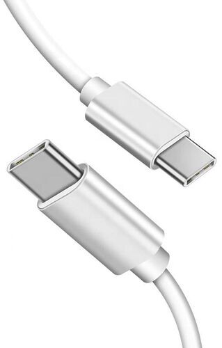 Laddningssladd (USB-C + USB-C) vit