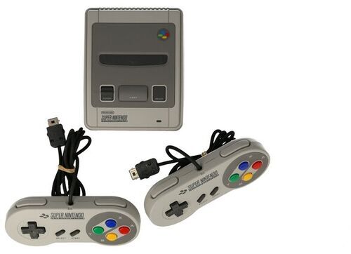 Super Nintendo Classic Mini grå 2 Controller