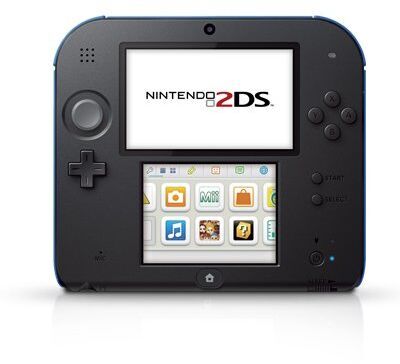 Nintendo 2DS svart/blå 4 GB