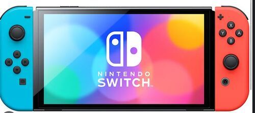 Nintendo Switch OLED 2021 svart/röd/blå