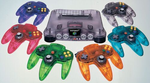 Nintendo 64 genomskinlig svart