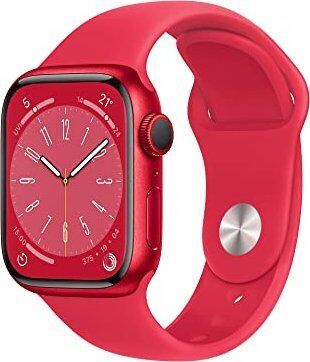 Apple Watch Series 8 Aluminium 45 mm (2022) GPS (PRODUCT)RED Sportband (PRODUCT)RED M/L