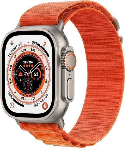 Apple Watch Ultra 2 (2023) GPS + Cellular silver Alpine Loop orange Medium