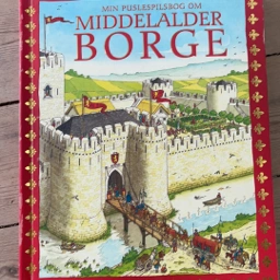 Middelalder borge Bog med puzzlespil