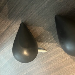 Normann Copenhagen Dråbe dropit knage sort 4 stk