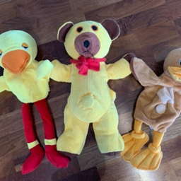 Bamse og Kylling Hånddukker